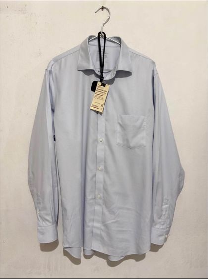 เสื้อเชิ้ต Noniron มูจิ สีฟ้า