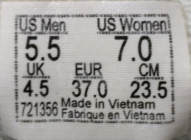 Vans 37.0 23.5 แท้ มือสอง รูปที่ 11