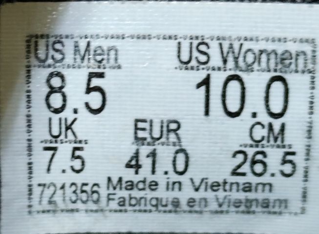 VANS Comfycush One 41.0 26.5 แท้ มือสอง รูปที่ 12