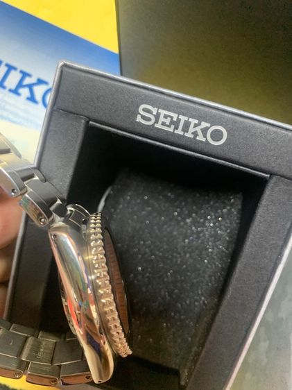 นาฬิกาชาย SEIKO หน้าส้ม ใบรับประกันคู่มือกล่องสภาพสวย รูปที่ 6