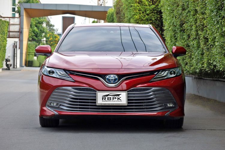 Toyota Camry 2018 2.5 Hybrid Premium Sedan ไฮบริด ไม่ติดแก๊ส เกียร์อัตโนมัติ แดง รูปที่ 3
