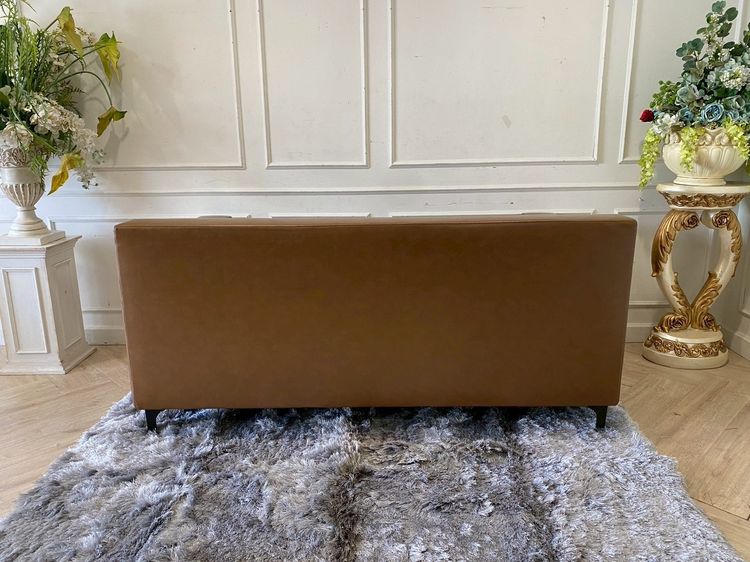 โซฟาหนัง สองที่นั่ง สีน้ำตาล  รูปที่ 5