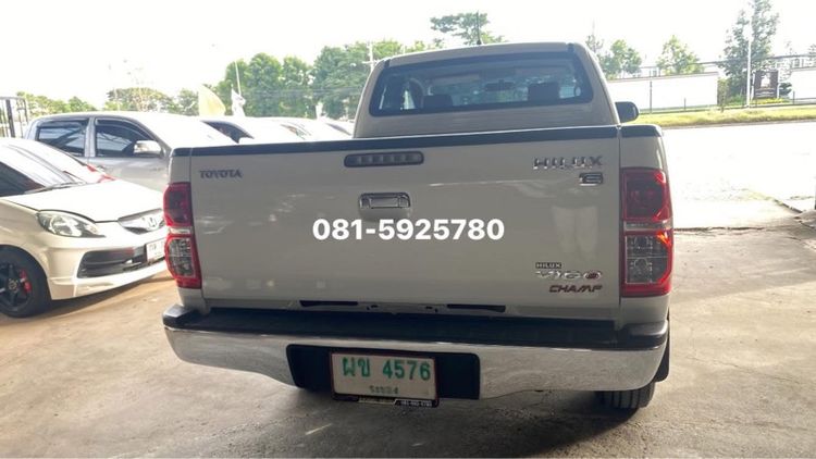 Toyota Hilux Vigo Champ 2015 Smart Cab 2.5 E VNT Prerunner Pickup ดีเซล เกียร์ธรรมดา ขาว รูปที่ 3