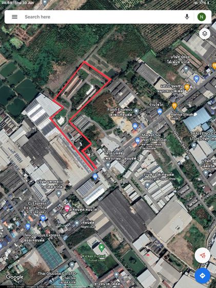 ขายที่ดินสีเหลือง 21 ไร่ อ้อมใหญ่  เจ้าของขายเอง