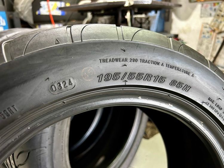 RD 08 195 55 15 ยางมือสอง ปี24 2แถม2 รูปที่ 5