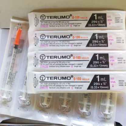 อุปกรณ์เพื่อสุขภาพ Insulin Syringe With Needle ไซริงค์ กระบอกฉีดยา ฉีดแิซูลิน