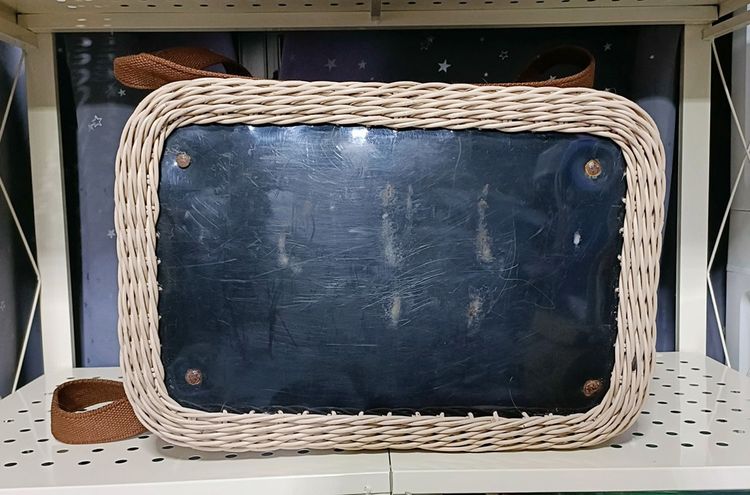 💟 ตระกร้า กระเป๋า หวายสาน ใบใหญ่ งานแฮนด์เมด รูปที่ 10