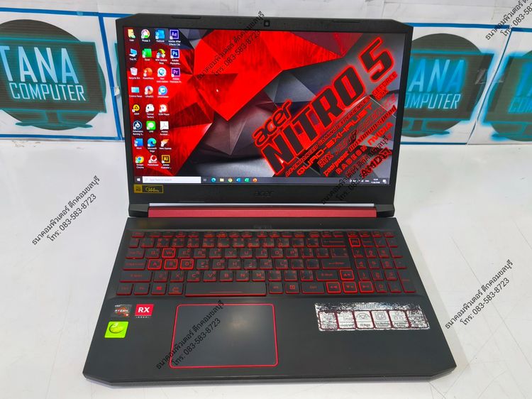 โน๊ตบุคเล่นเกมส์มือสอง ACER ADM Ryzen5-3550H Ram16GB SSD512GB RX560 4GB รูปที่ 2