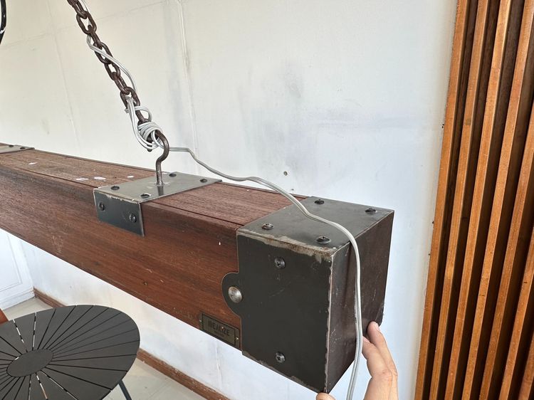 โคมไฟ สไตล์โมเดิร์น แบรนด์ IDEALIZE งานไม้จริงผสมเหล็ก  รูปที่ 4