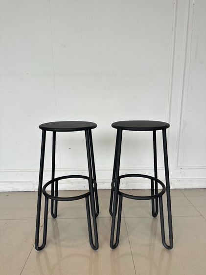 เก้าอี้บาร์สูง อื่นๆ ดำ เก้าอี้บาร์ แบรนด์ MAIORI วัสดุอลูมิเนียม สีเทาเข้ม