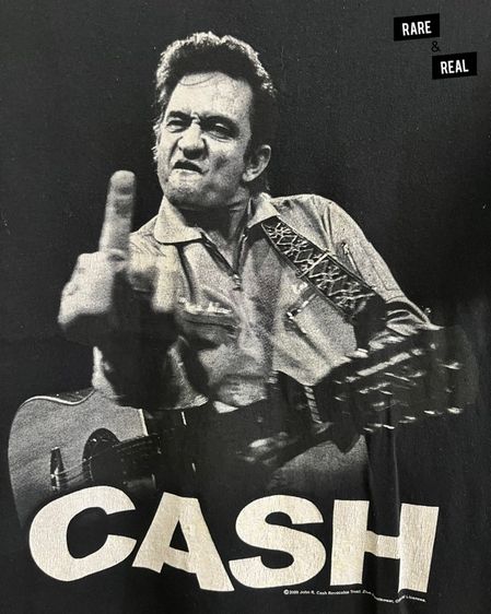🖤 เสื้อยืด Johnny Cash - Folsom Prison Blues (2009 Official Licensee) 🤘 รูปที่ 4