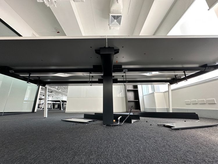 โต๊ะทำงานกลุ่ม 4 ที่นั่ง ท็อปไม้ MDF ผิวลามิเนตสีขาว รูปที่ 11