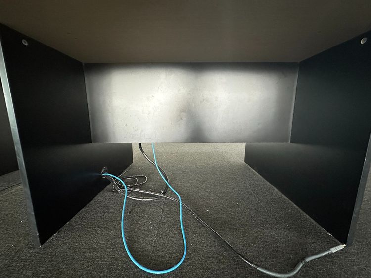 โต๊ะประชุม 4-6 ที่นั่ง ท็อปไม้ MDF สีบีชลายไม้ มีช่องรางปลั๊ก  รูปที่ 9