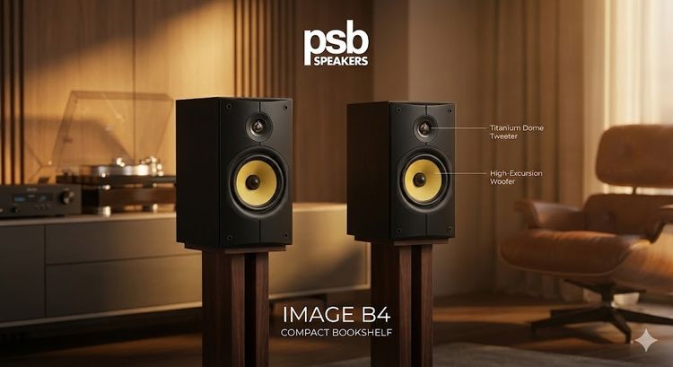 ลำโพง PSB Image B4 Compact Bookshelf ของใหม่