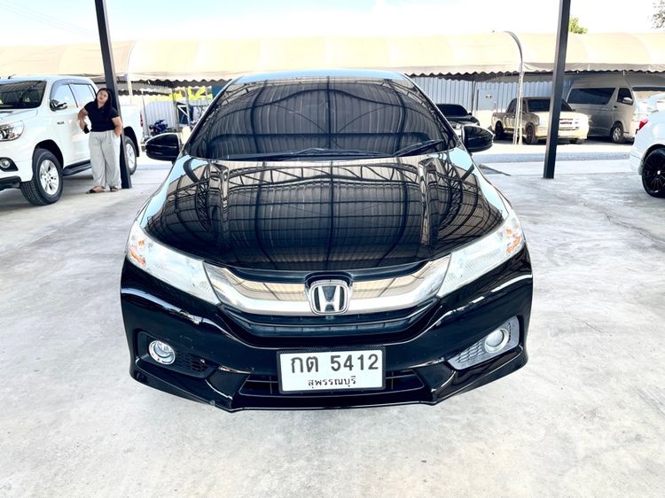 Honda City 2014 1.5 V Plus i-VTEC Sedan เบนซิน ไม่ติดแก๊ส เกียร์อัตโนมัติ ดำ รูปที่ 3