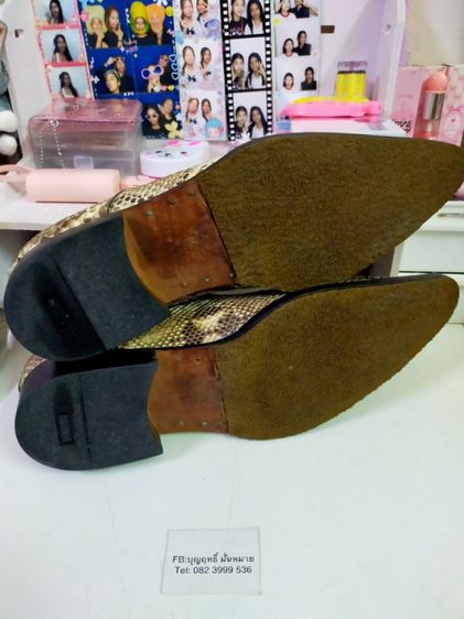 รองเท้าหนัง  ง.. แท้ สภาพดี ไซซ์ 44 28.5-29ซม. ไม่มีตำหนิ  สวยๆ หายาก เจ้าของซื้อมา หมื่นกว่าบาท ขายให้ถูกๆ รูปที่ 9