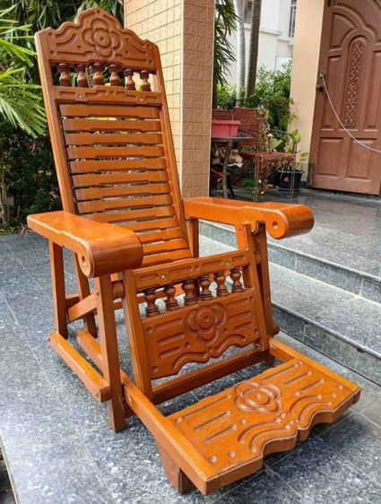 เก้าอี้ไม้สักฮ่องเต้เหมือนใหม่ รูปที่ 3
