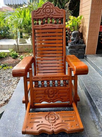 เก้าอี้ไม้สักฮ่องเต้เหมือนใหม่ รูปที่ 2