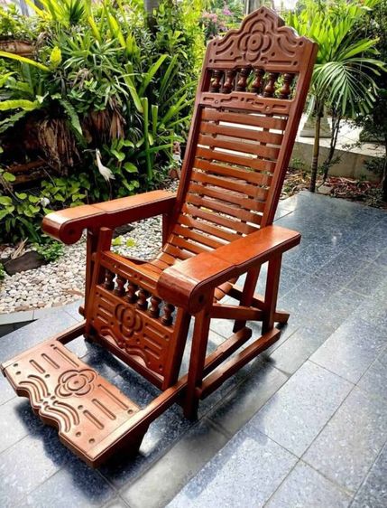 เก้าอี้ไม้สักฮ่องเต้เหมือนใหม่ รูปที่ 5