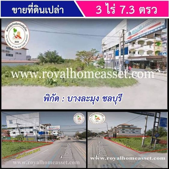 ขายที่ดิน ติดถนนชัยพฤกษ์ บางละมุง ชลบุรี