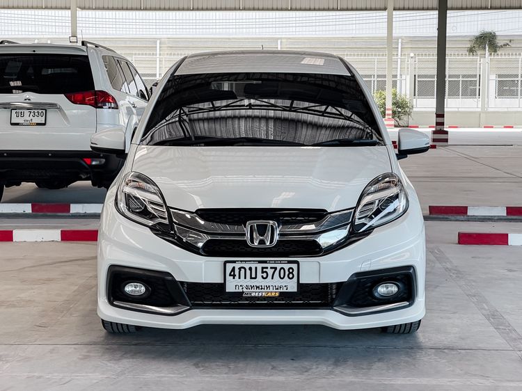 Honda Mobilio 2015 1.5 RS Sedan เบนซิน ไม่ติดแก๊ส เกียร์อัตโนมัติ ขาว รูปที่ 2