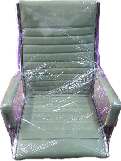 ขายด่วน เก้าอี้สำนักงานหุ้มหนังแท้ใหม่ ราคา3,000บาท รูปที่ 2