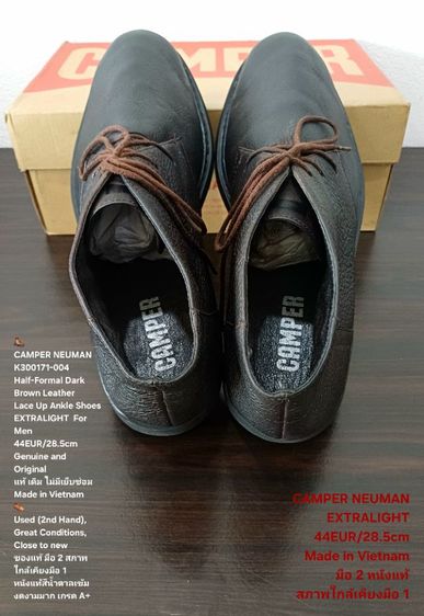 CAMPER NEUMAN Boots, EXTRALIGHT, Men's 44EU(28.5cm) Genuine and Original ของแท้ มือ 2 สภาพใกล้เคียงมือ 1, รองเท้า CAMPER หนังแท้ งดงามมาก รูปที่ 13
