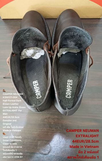 CAMPER NEUMAN Boots, EXTRALIGHT, Men's 44EU(28.5cm) Genuine and Original ของแท้ มือ 2 สภาพใกล้เคียงมือ 1, รองเท้า CAMPER หนังแท้ งดงามมาก รูปที่ 17