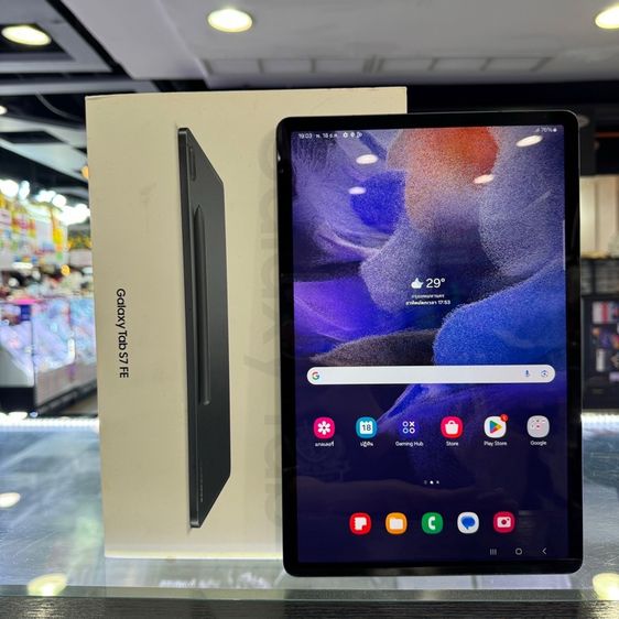 Samsung Tab S7 FE with S-Pen สีดำ ใส่ซิม(CellularและWiFi) เครื่องศูนย์ สภาพสวยมาก พร้อมกล่อง🥰🥰