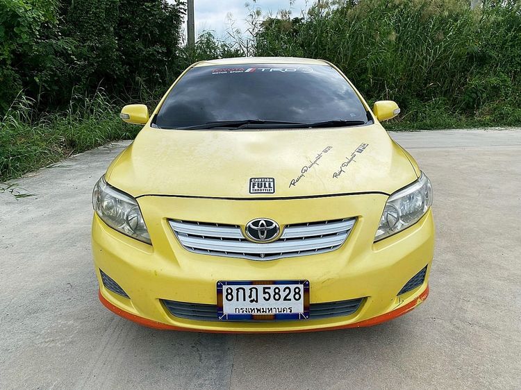 Toyota Altis 2009 1.6 E Sedan เบนซิน LPG เกียร์อัตโนมัติ เหลือง รูปที่ 2