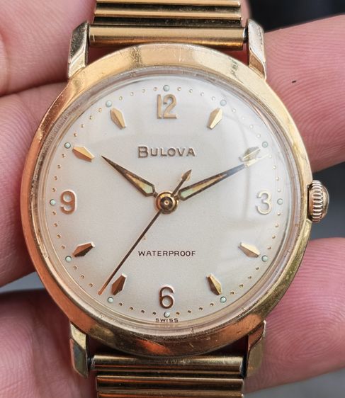 นาฬิกา Vintage Bulova 10K R.G.P. ระบบไขลาน สวยแบบนี้จัดไปราคาแบ่งปันครับ รูปที่ 6