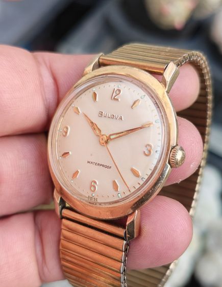 นาฬิกา Vintage Bulova 10K R.G.P. ระบบไขลาน สวยแบบนี้จัดไปราคาแบ่งปันครับ รูปที่ 5