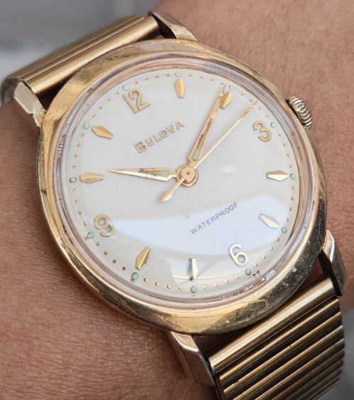 นาฬิกา Vintage Bulova 10K R.G.P. ระบบไขลาน สวยแบบนี้จัดไปราคาแบ่งปันครับ รูปที่ 8