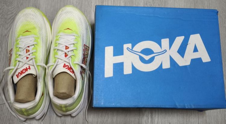 พร้อมส่ง รองเท้าวิ่ง ของแท้แบรนด์ Hoka Mach x green size 8US รูปที่ 4