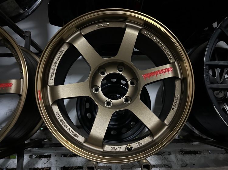 ล้อใหม่ตัวโชว์ TE37SUV ล้อเบา 18x9 6x139 น้ำตาลหยอดแดง รูปที่ 3