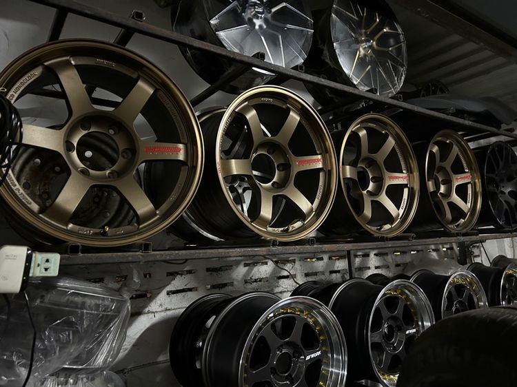 ล้อใหม่ตัวโชว์ TE37SUV ล้อเบา 18x9 6x139 น้ำตาลหยอดแดง รูปที่ 2