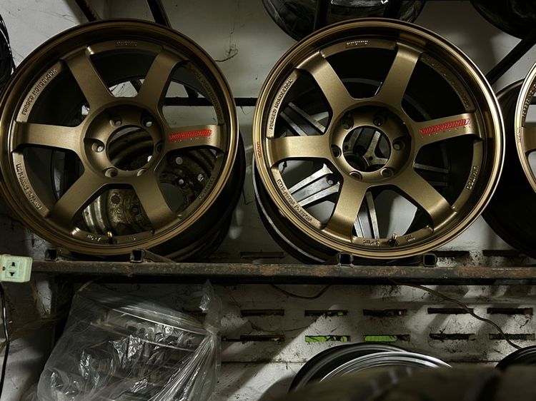 ล้อใหม่ตัวโชว์ TE37SUV ล้อเบา 18x9 6x139 น้ำตาลหยอดแดง รูปที่ 5