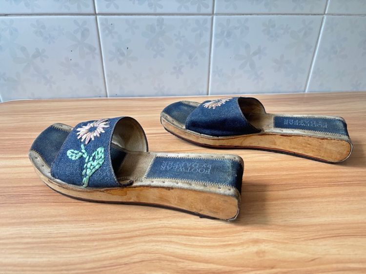 👡รองเท้า DAPPER งานปักดอกไม้ของแท้ 💐  ดีไซน์สวย หายาก รุ่นพื้นแบนใส่สบาย รูปที่ 3