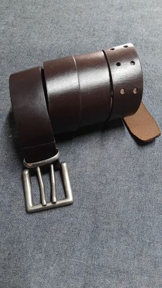 เข็มขัดหนังแบรนด์หนังสวยเอว37-43 เอวเล็กเจาะเพิ่มได้ กว้าง1.5 ยาวรวมหัว50 รูปที่ 2