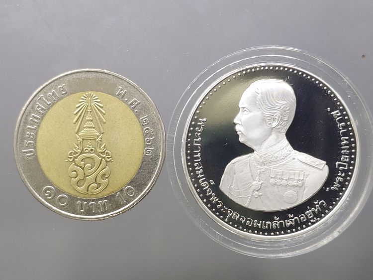 เหรียญรัชกาลที่5 เนื้อเงินขัดเงา ที่ระลึกครบรอบ 100 ปี กรมป่าไม้ พ.ศ.2539 สภาพสวย พร้อมกล่องเดิมๆ รูปที่ 8