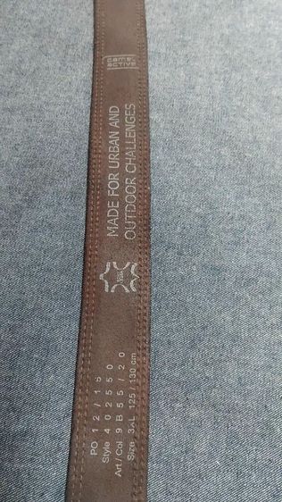 เข็มขัดหนังวินเทจ เอว29.5-32.5 กว้าง1.5 ยาวรวมหัว39 รูปที่ 7