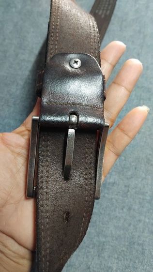 เข็มขัดหนังวินเทจ เอว29.5-32.5 กว้าง1.5 ยาวรวมหัว39 รูปที่ 10