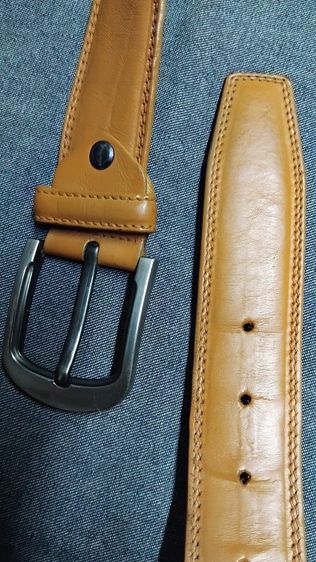 เข็มขัดหนังแท้ เอว30-34.5 กว้าง 1.5 ยาวรวมหัว 41.5 รูปที่ 4