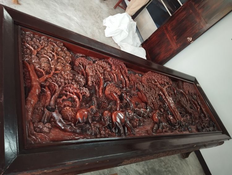 ขายโต๊ะอาหารไม้สักแกะสลักสวยๆ รูปที่ 2