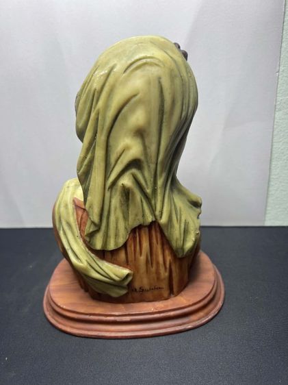 รูปปั้นวินเทจ A. Santini แท้ (Made in Italy) รูปปั้นพระแม่มารี มีลายเซ็นด้านหลัง งานเก่าสะสมหายาก รูปที่ 7