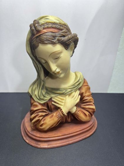 รูปปั้นวินเทจ A. Santini แท้ (Made in Italy) รูปปั้นพระแม่มารี มีลายเซ็นด้านหลัง งานเก่าสะสมหายาก รูปที่ 3
