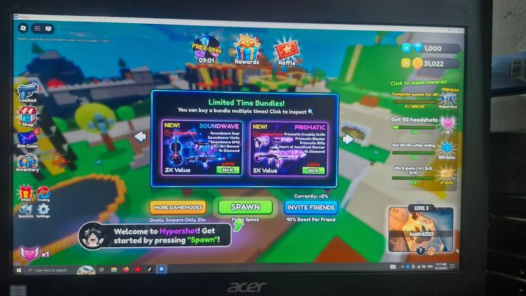 เล่น Roblox มันส์ๆ งานออนไลน์ลื่นๆ  All in one Acer Veriton Z4640G รูปที่ 10