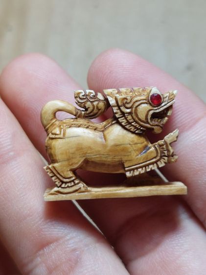 เครื่องรางสิงห์หลวงพ่อหอมวัดชากหมากระยองเก่ามาก รูปที่ 3