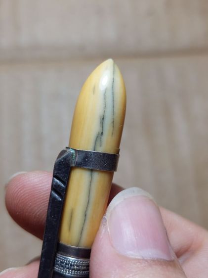 เครื่องรางมีดหมอจากนารายณ์หลวงพ่อเดิมใบ 2.5 ยาวรวม 5 นิ้วในรัดเป็นเงิน รูปที่ 6