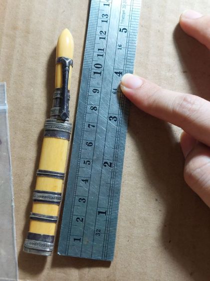 เครื่องรางมีดหมอจากนารายณ์หลวงพ่อเดิมใบ 2.5 ยาวรวม 5 นิ้วในรัดเป็นเงิน รูปที่ 10